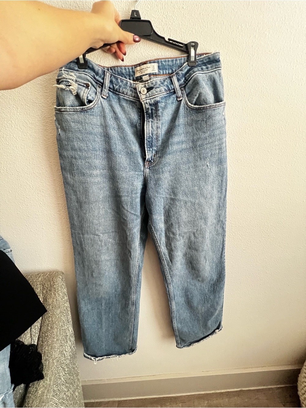 Abercrombie & Fitch Light Wash Boyfriend Jeans